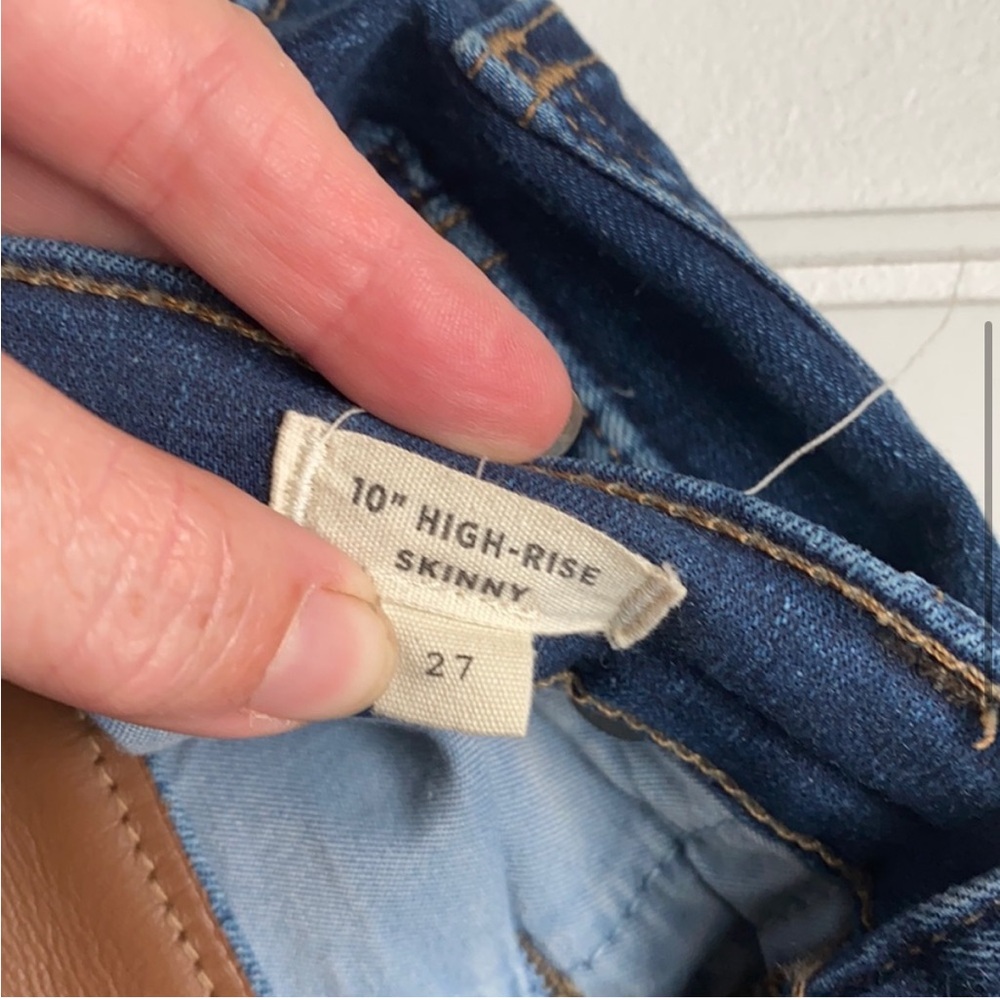 Madewell 10” High Rise Skinny Jeans Size 27 - Picture 5 of 7